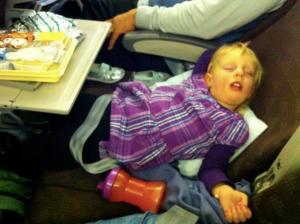 When you're only three feet tall, the whole airplane is first class.  Only cheaper.